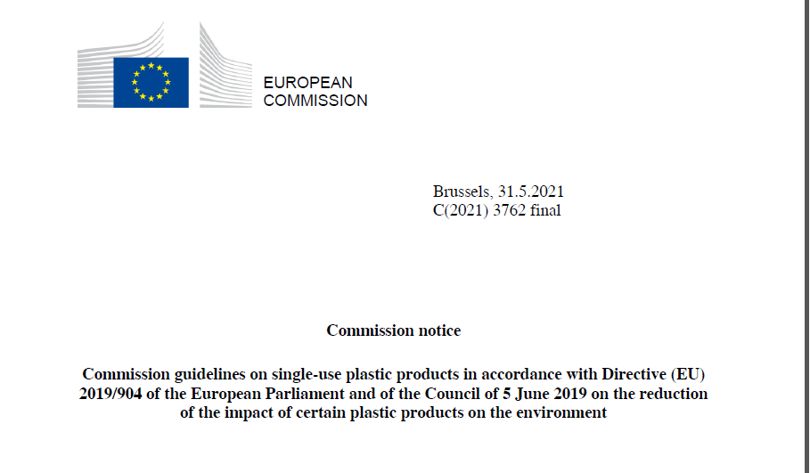 guidelines on single-use plastic products